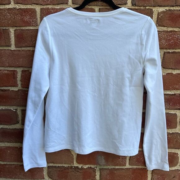 Eileen Fisher Organic Cotton Jersey Long-Sleeve Tee XXS NEW - Picture 6 of 6